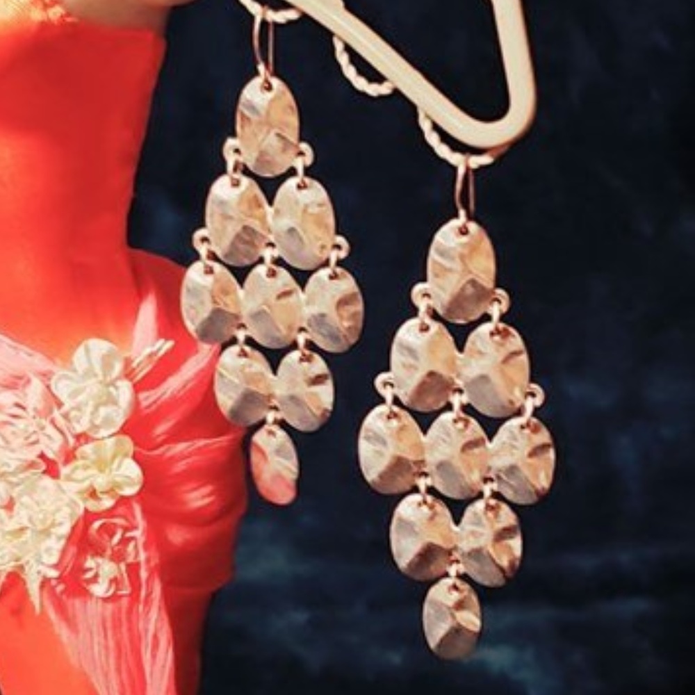 Silver dangle earrings